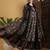Floral Printed Anarkali Pure Cotton Kurta With Palazzos And Dupatta