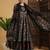 Floral Printed Anarkali Pure Cotton Kurta With Palazzos And Dupatta