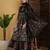 Floral Printed Anarkali Pure Cotton Kurta With Palazzos And Dupatta
