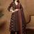 Printed Pure Cotton V-Neck Kurta & Palazzos With Dupatta