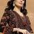 Printed Pure Cotton V-Neck Kurta & Palazzos With Dupatta