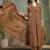 Printed Pure Cotton V-Neck Kurta & Palazzos With Dupatta