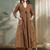 Printed Pure Cotton V-Neck Kurta & Palazzos With Dupatta