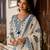 Women Floral Printed Cotton Kurta with Palazzo & Dupatta