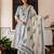 Women Floral Printed Cotton Kurta with Palazzo & Dupatta