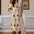 Women Printed Regular Thread Work Pure Cotton Kurta with Trousers & With Dupatta