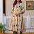 Women Printed Regular Thread Work Pure Cotton Kurta with Trousers & With Dupatta