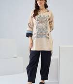 Women Printed Regular Pure Cotton Kurta with Harem Pants