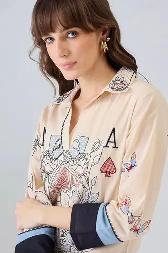 Women Printed Regular Pure Cotton Kurta with Harem Pants
