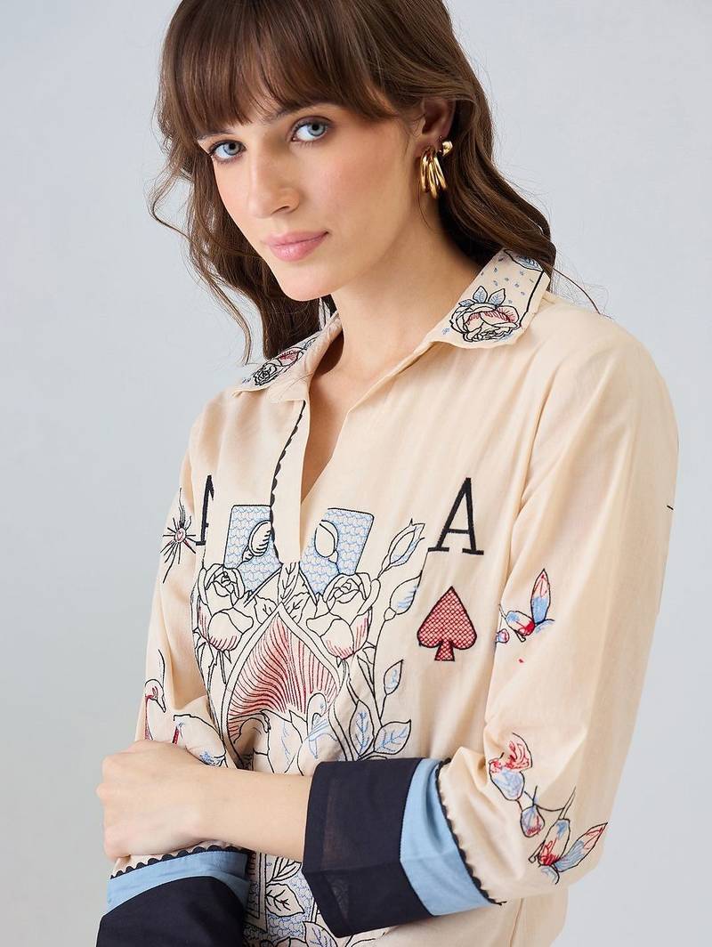 Women Printed Regular Pure Cotton Kurta with Harem Pants