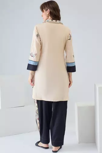 Women Printed Regular Pure Cotton Kurta with Harem Pants