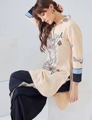 Women Printed Regular Pure Cotton Kurta with Harem Pants 6
