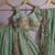 PISTA EMBROIDERED ORGANZA FASHION LEHENGA CHOLI WITH DUPATTA