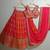 Multicolor Zari Sequin Georgette Lehenga set with choli and dupatta