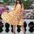 Off-white floral printed rayon ethnic dress for women