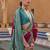Pink Elora woven designed patola silk blend saree.