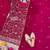 Georgette pink embroidered palazzo set
