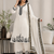 white color embroidery and mirror work rayon salwar suit