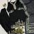 black color embroidery and mirror work rayon salwar suit