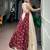 women off white monga silk plain lehenga choli with embroidered blouse and printed dupatta - free size