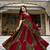 navratri special ajrakh printed rayon lehenga choli with gota patti lace - free size