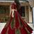 navratri special ajrakh printed rayon lehenga choli with gota patti lace - free size