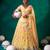Navratri Special Floral Printed Tabby Silk Stitched Free Size Lehenga Choli