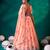 Navratri Special Floral Printed Tabby Silk Stitched Free Size Lehenga Choli