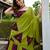 navratri special ajrakh printed rayon lehenga choli with gota patti lace - free size