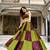 navratri special ajrakh printed rayon lehenga choli with gota patti lace - free size