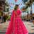Rani Georgette Free Size Stitched Navratri Lehenga Choli with Bandhej & Embroidery Work