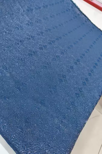 Blue jacquard silver jari jodhpuri for men