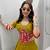 Mustard Heavy Miror Hand Work & Readymade lace Cotton Lahenga Top