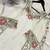 white color  embroidery r work georgette salwar suit