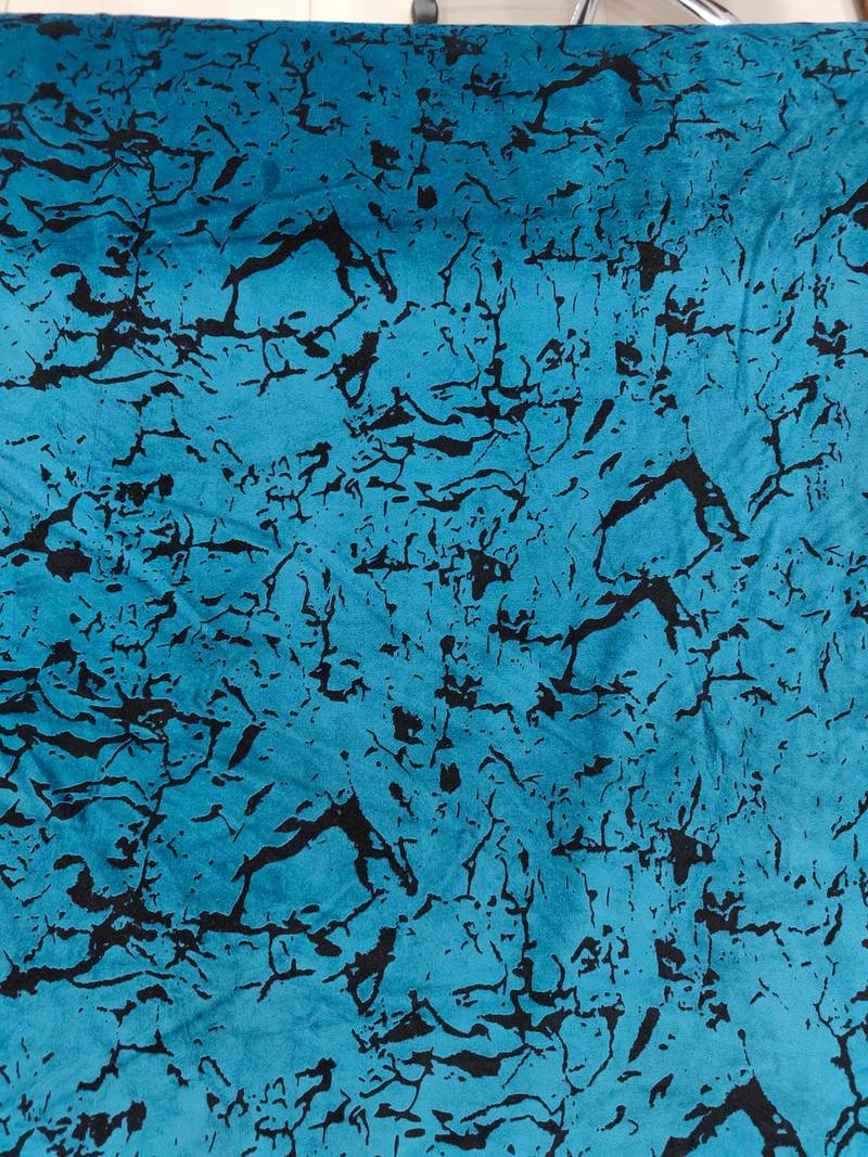 Peacock blue velvet jodhpuri for men
