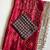 Maroon Color Printed And Mirror Work Silk Blend Saree