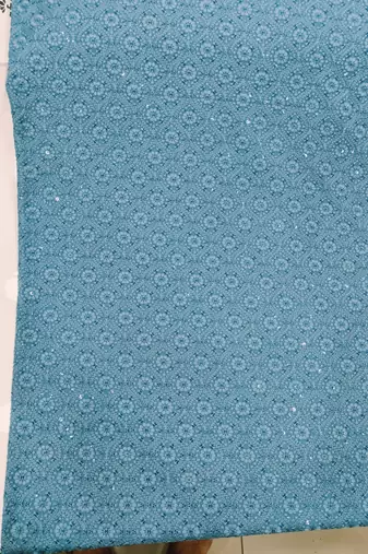Sky blue color sequence jodhpuri for men designer bandhgala ethnic wear