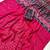 Rani Pink Color Printed And Mirror Work Silk Blend Saree