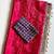 Rani Pink Color Printed And Mirror Work Silk Blend Saree