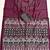 Wine Color Printed And Mirror Work Silk Blend Saree