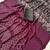 Wine Color Printed And Mirror Work Silk Blend Saree