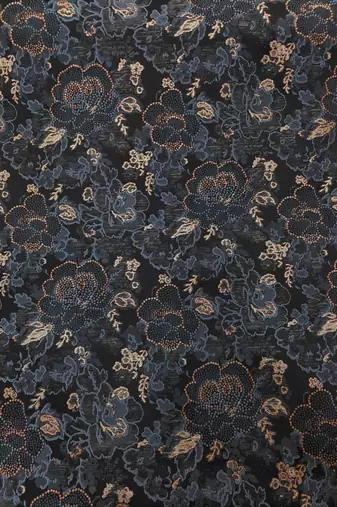 Floral midnight black jodhpuri for men