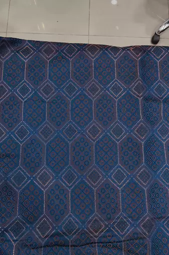 Navy blue weaving jodhpuri for men