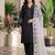 lavender color sequence embroidery work silk blend salwar suit
