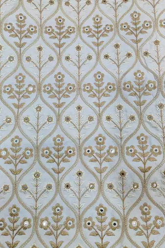 Cream color mirror style embroidery indowestern for men indowestern 