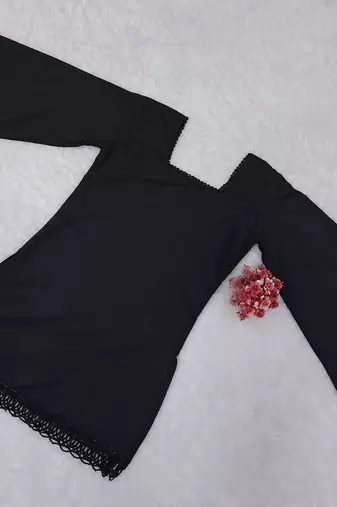 ROMAN silk blend SHORT KURTI   
