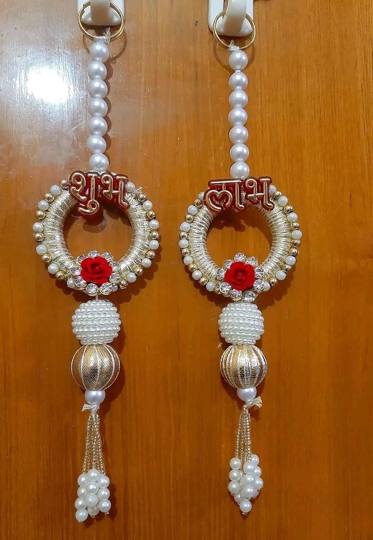 decorative shubh labh moti chudi latkan hanginghome decor & gifting toran hanging (pack of 2)
