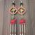 handmade multicolour square moti chudi parrot cushion decor hanging (pack of 2)