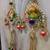 handmade multicolour square chudi parrot and festive decor hanging (pack of 2)