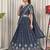 Designer Navy Blue Dori & Thread Work Festive Wear Lehenga Choli Set